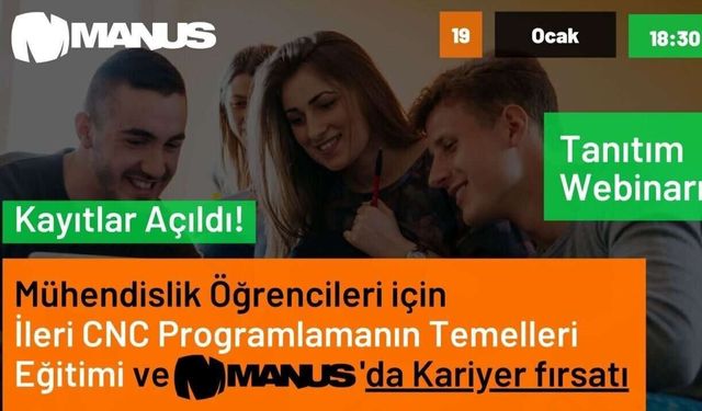 Manus Yazılım'dan mühendislik öğrencilerine yönelik eğitim ve kariyer fırsatı