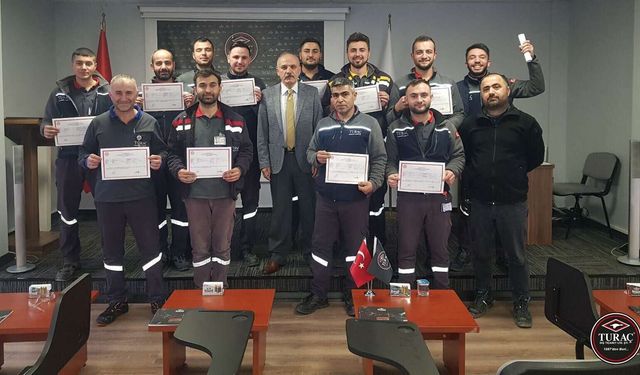 Turaç'tan çalışanlarına forklift eğitimi