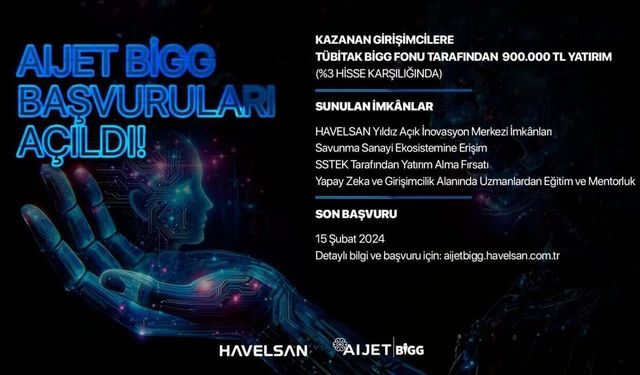 Yapay zeka girişimcilik programı AI JET BİGG'in başvuruları başladı