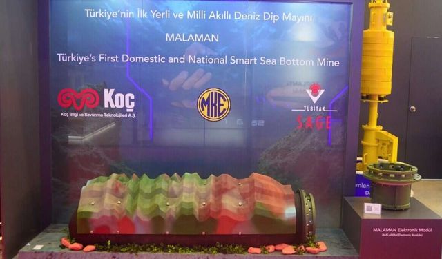 Türkiye'nin ilk yerli ve milli akıllı deniz dip mayını MALAMAN'ın patlatma testi başarıyla gerçekleşti