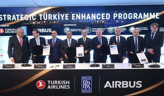 THY, Airbus ve Rolls-Royce arasında stratejik iş birliğine dayalı niyet mektubu imzalandı