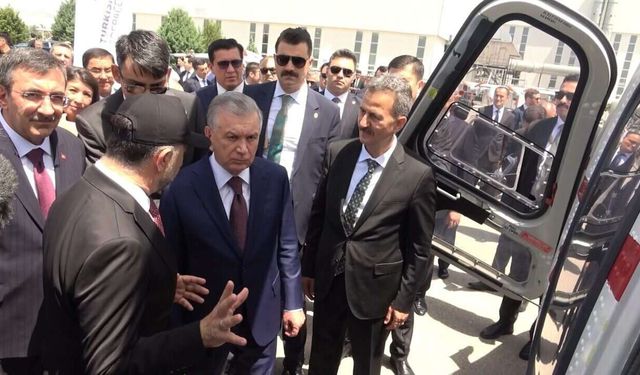 Özbekistan Cumhurbaşkanı Şevket Mirziyoyev TUSAŞ'ı ziyaret etti