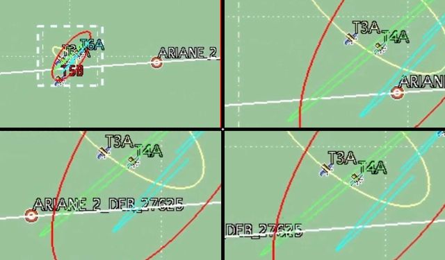 Ariane 2 Deb uzay çöpü, Türksat uydularının yakınından geçti