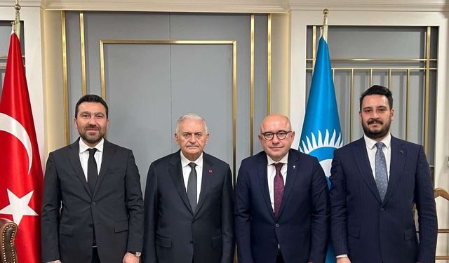 ULAK Haberleşme Genel Müdürü Kömürcü, Binali Yıldırım’ı ziyaret etti