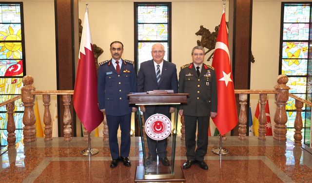 Milli Savunma Bakanı Güler, Katar Genelkurmay Başkanı'nı kabul etti