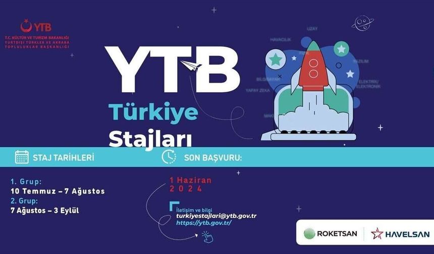 YTB Türkiye Stajları programının başvuruları başladı